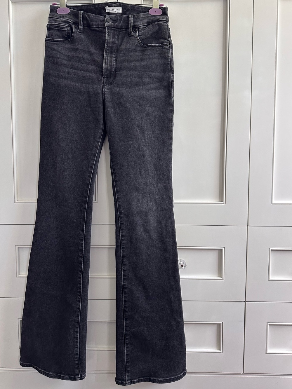 Good American Good Classic bootcut jeans, size 4/27